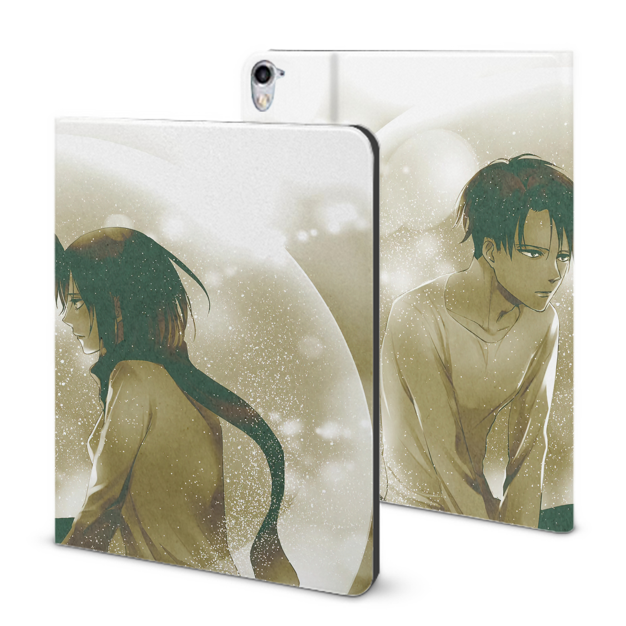 （画像用） 進撃の巨人 Attack on Titan IPad ケース ブック型 PUレザー TPU 耐衝撃 軽量 薄型 ペン収納なし 全面保護 IPad 各モデル対応